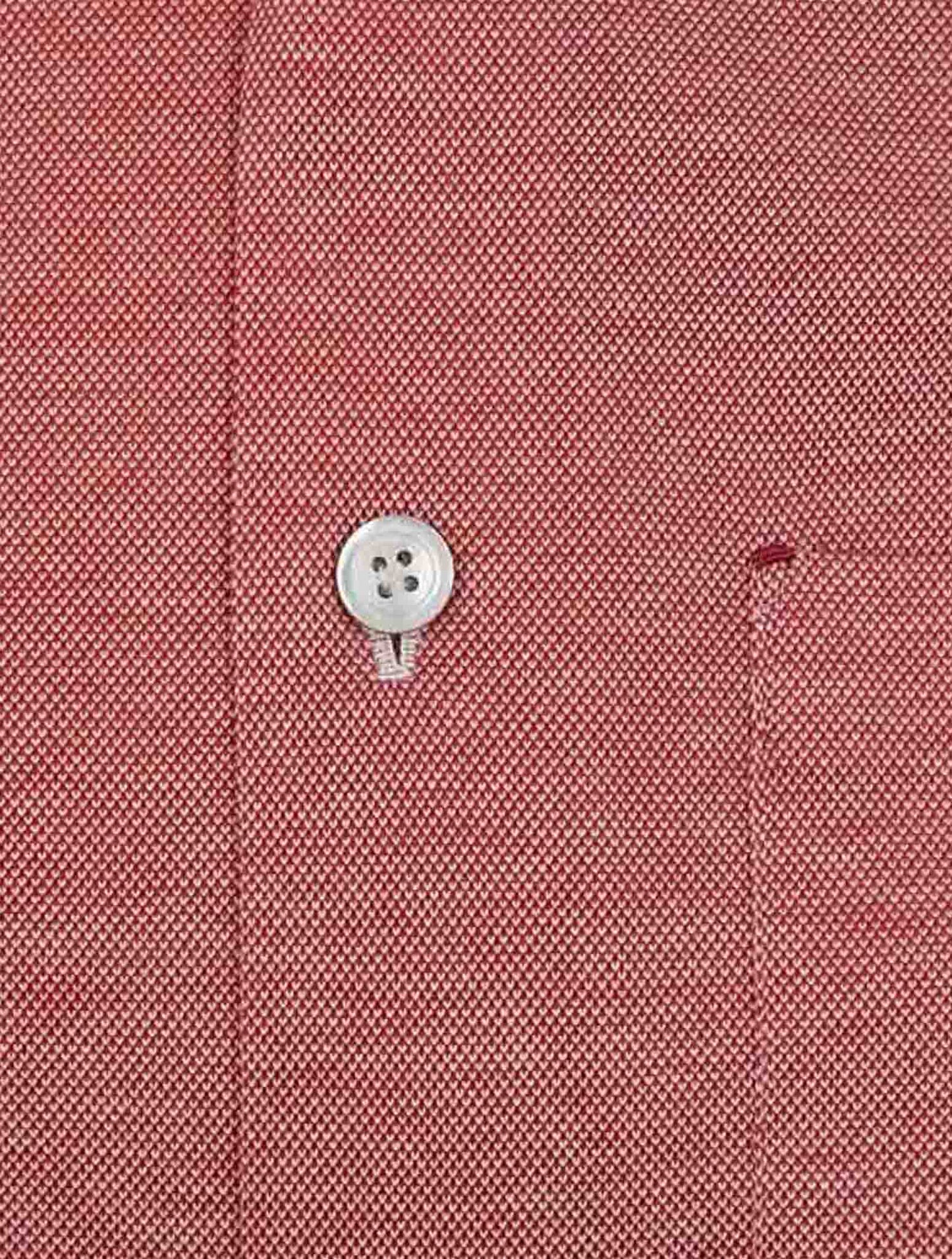 Kiton Red Cotton Shirt