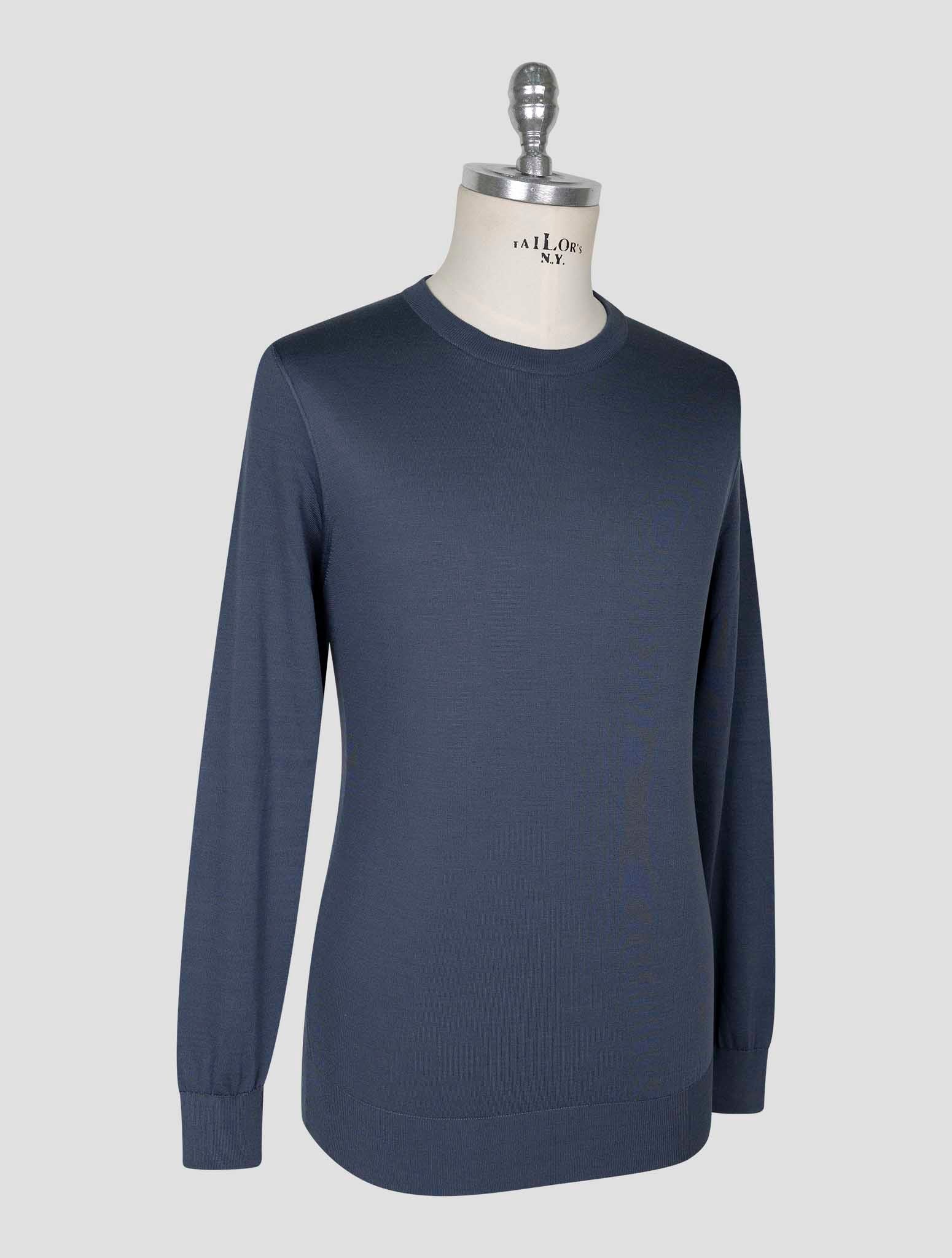 Kiton Gray Silk Sweater Crewneck