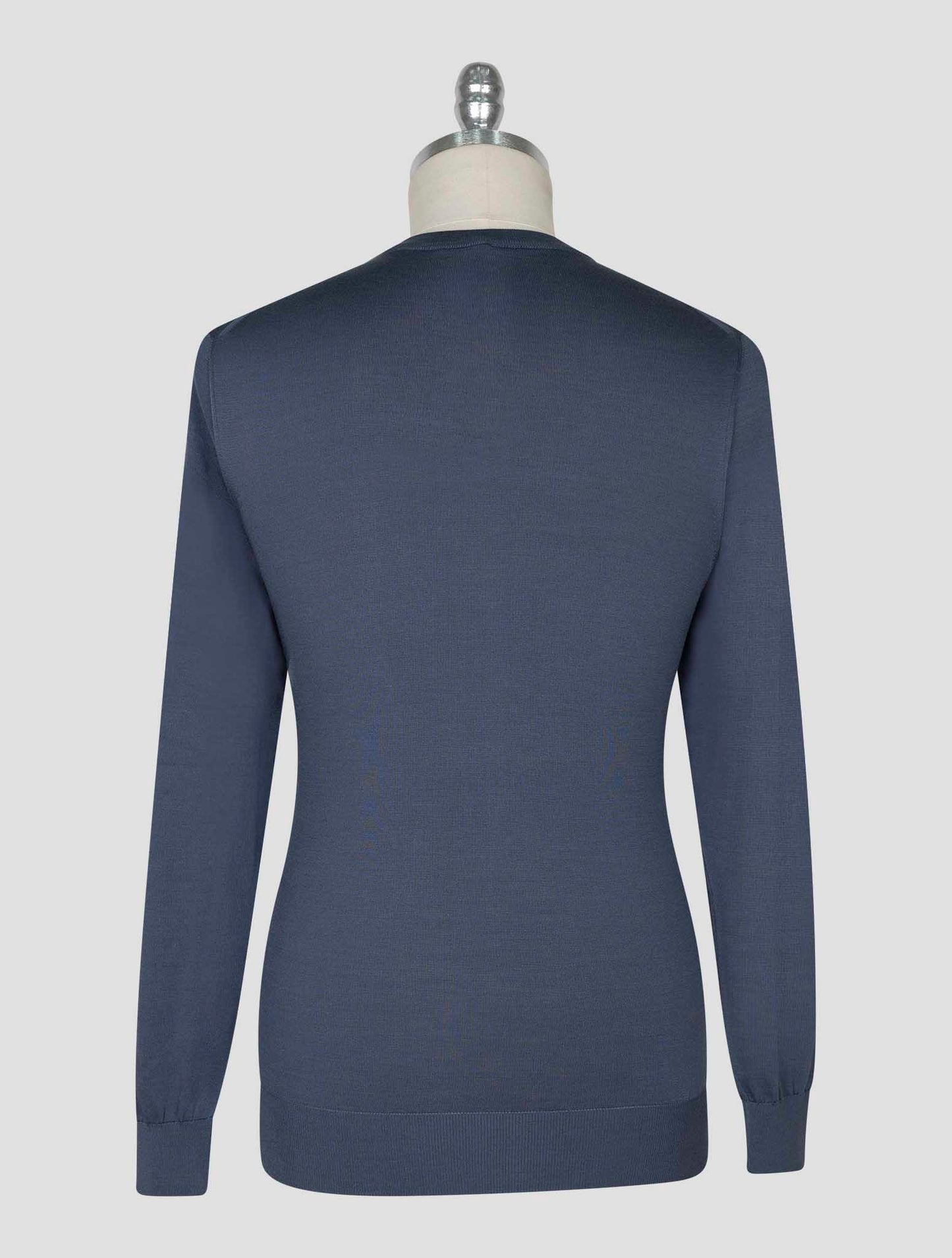 Kiton Gray Silk Sweater Crewneck