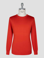 Kiton Red Silk Sweater Crewneck