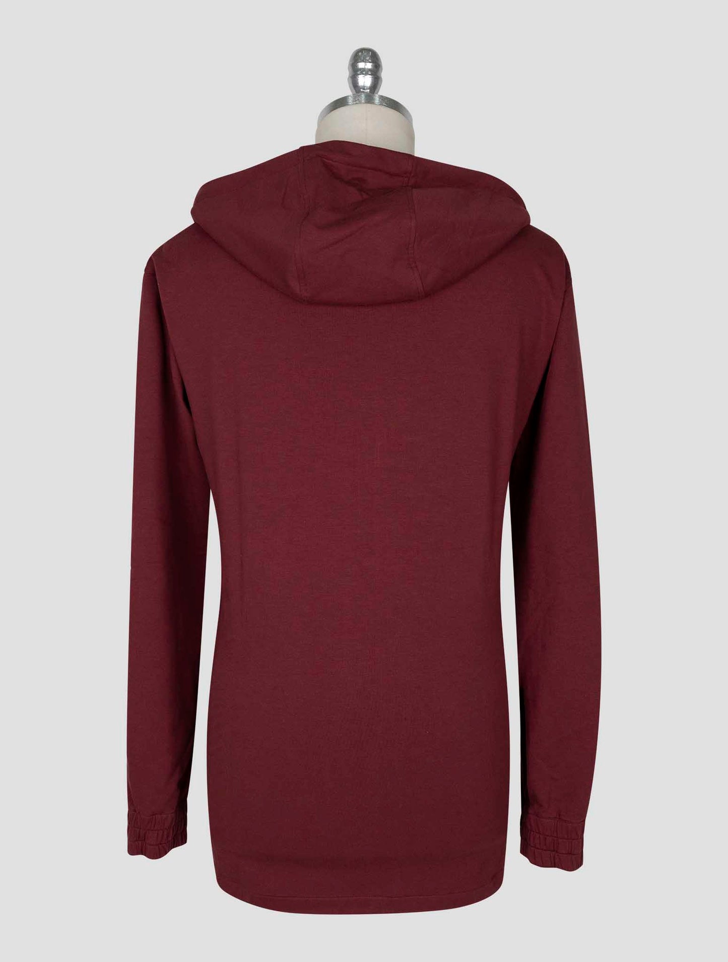 Kiton Burgundy Cotton Ea Sweater Full Zip