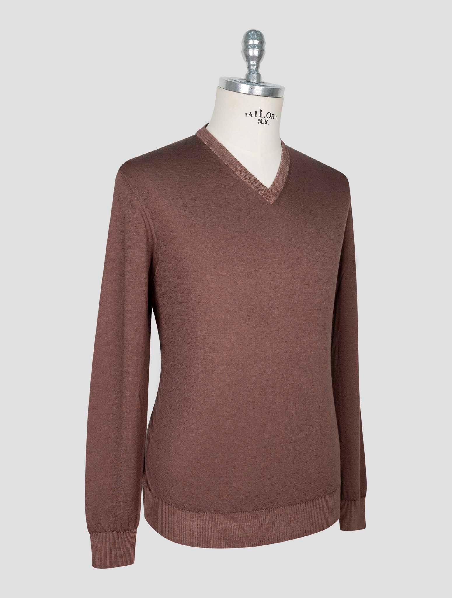 Kiton Ivory Cashmere Silk Sweater Half Neck
