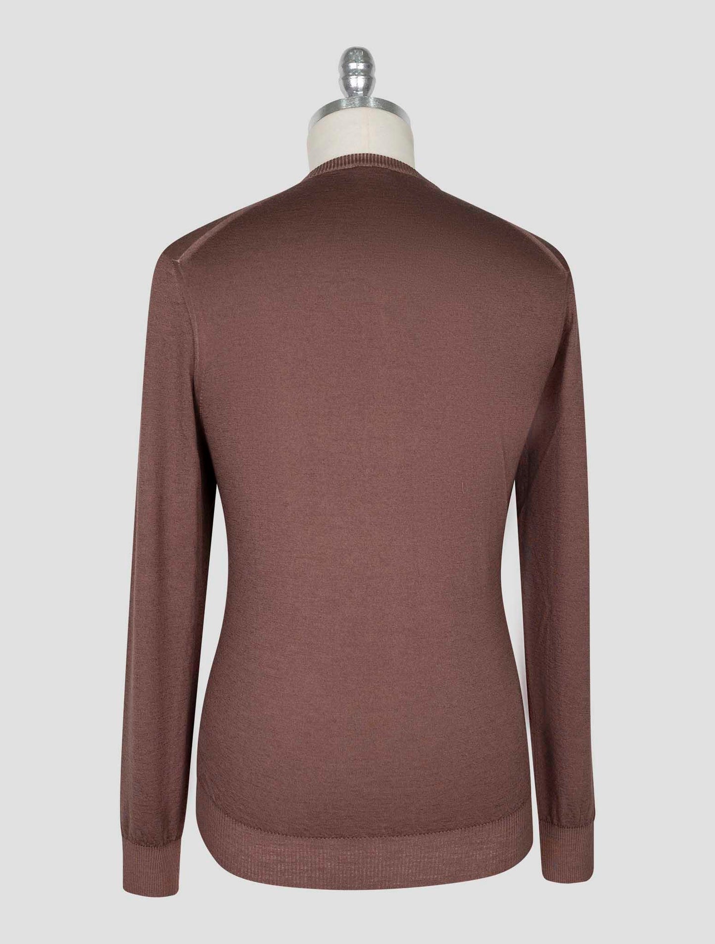 Kiton Ivory Cashmere Silk Sweater Half Neck