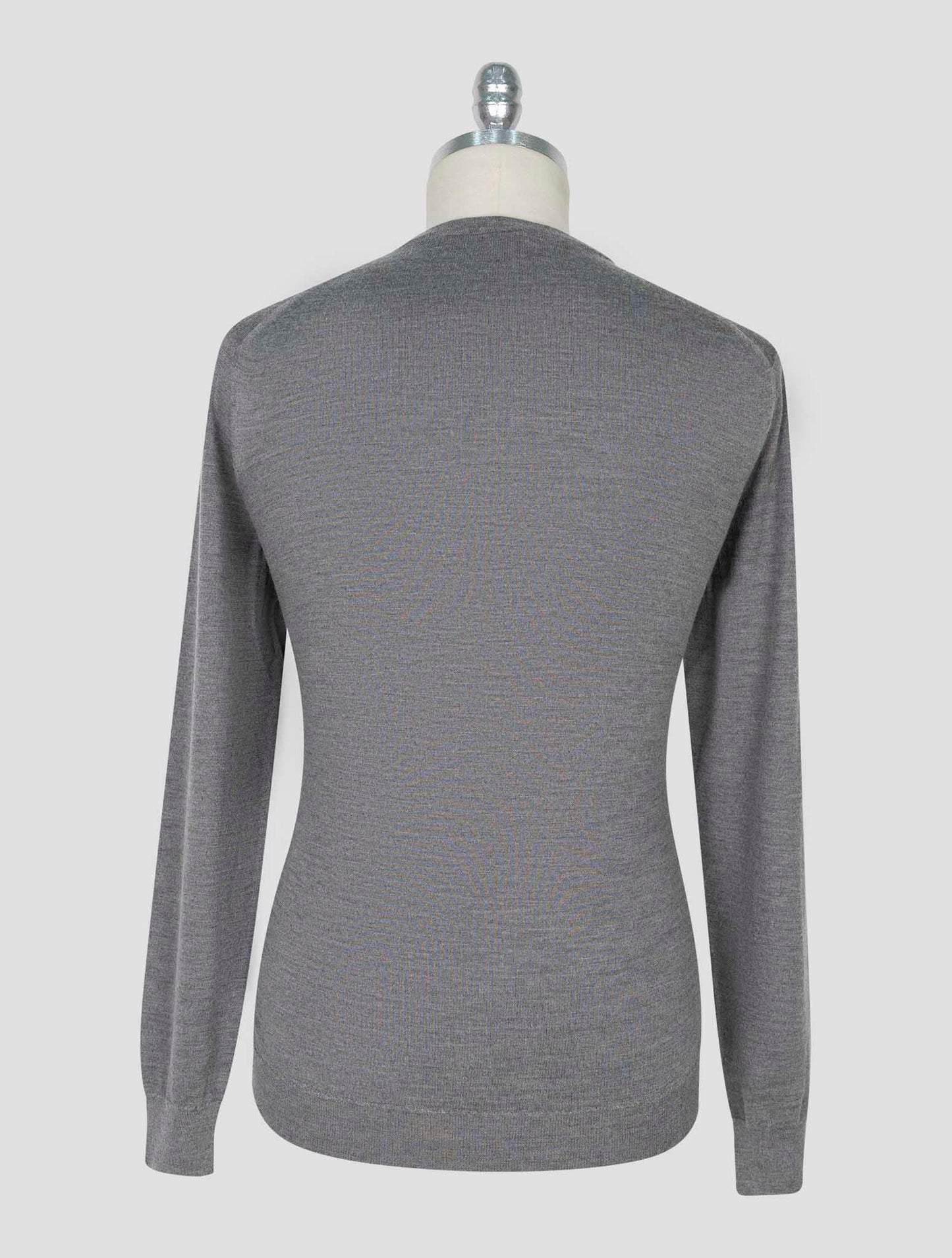 Kiton Black Cashmere Silk Sweater V-Neck
