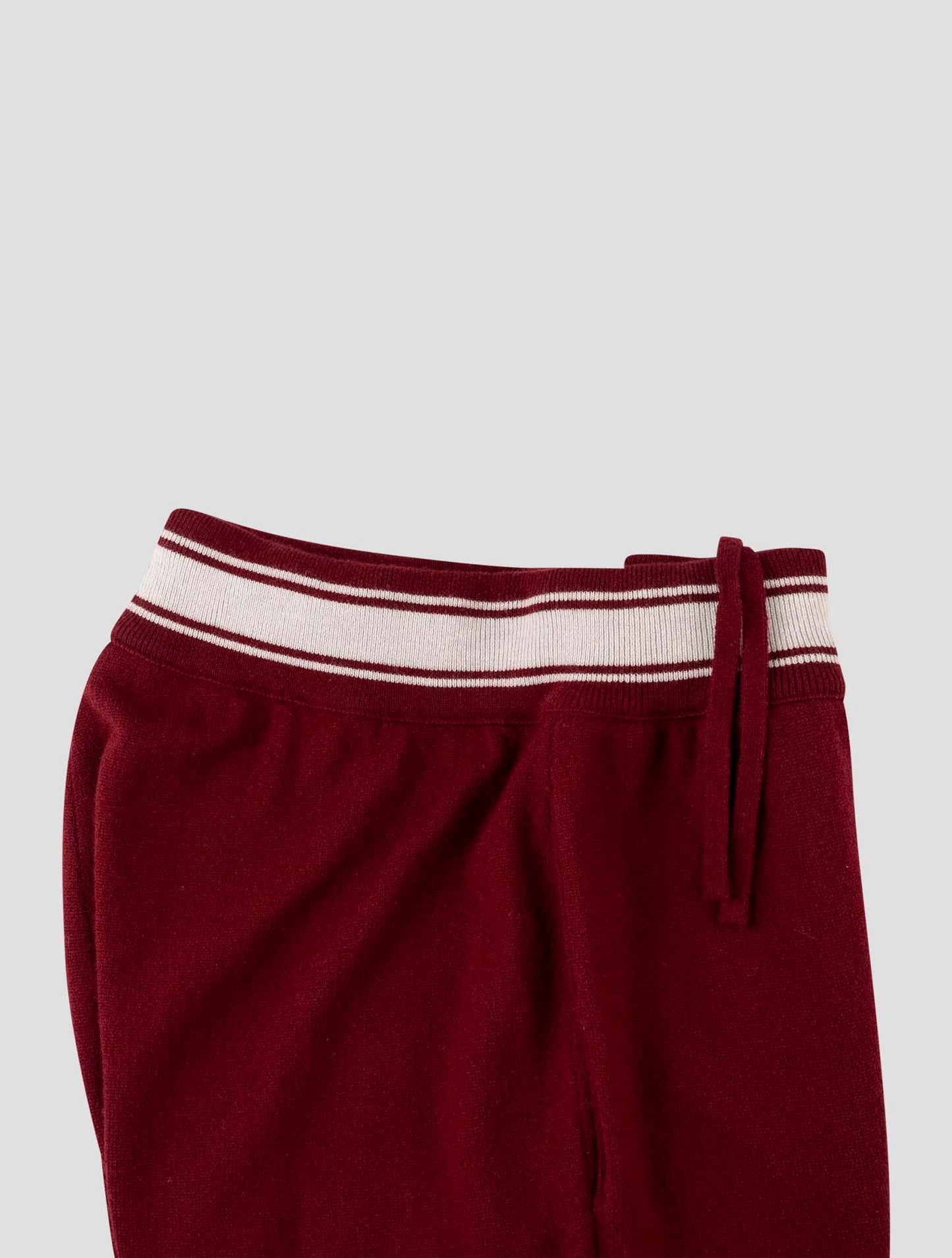 Kiton Burgundy Cashmere Jogging Pants
