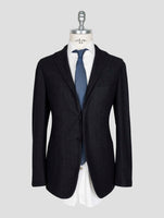 Kiton Knt Dark Gray Cotton Cashmere Blazer