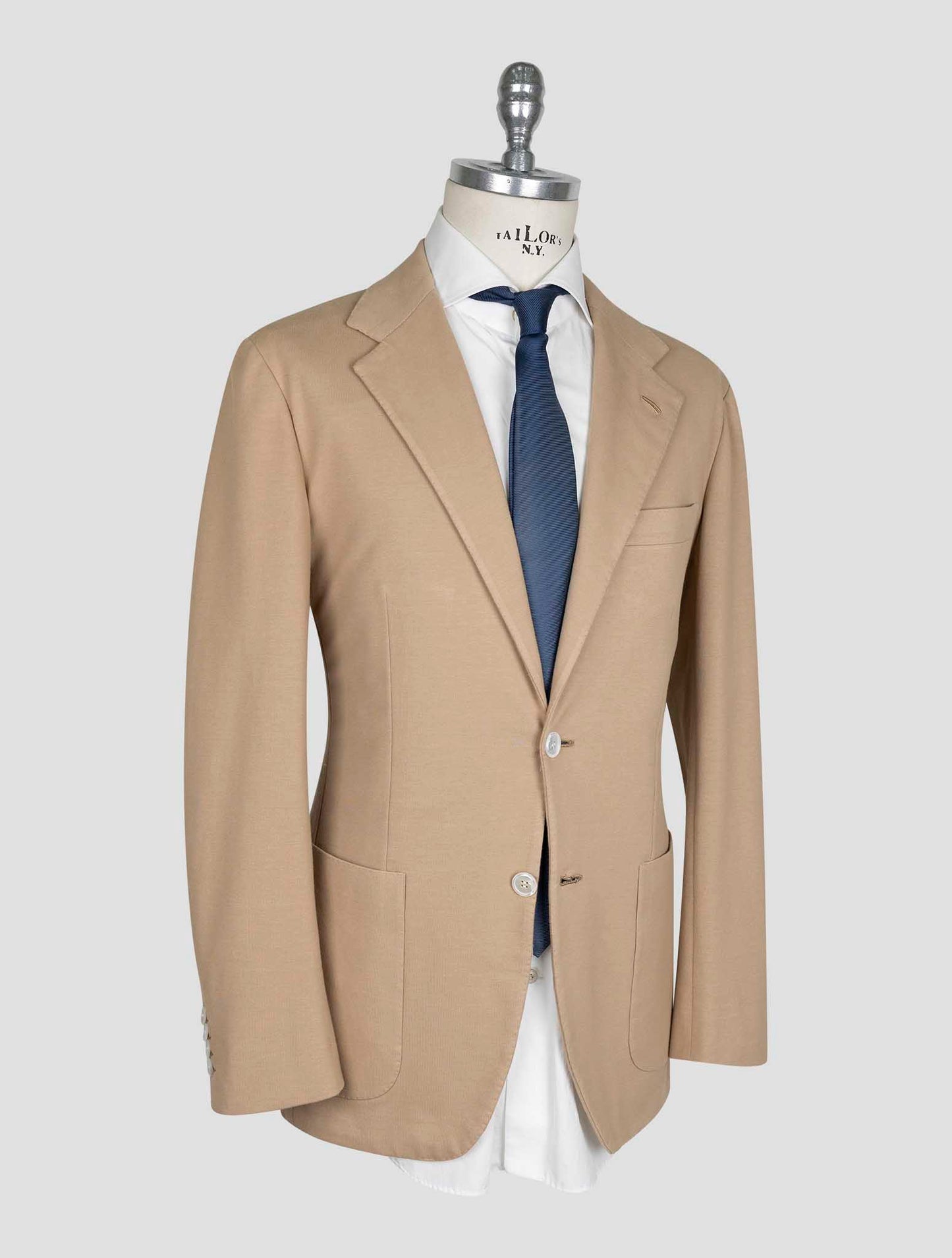Kiton Brown Cotton Ea Blazer