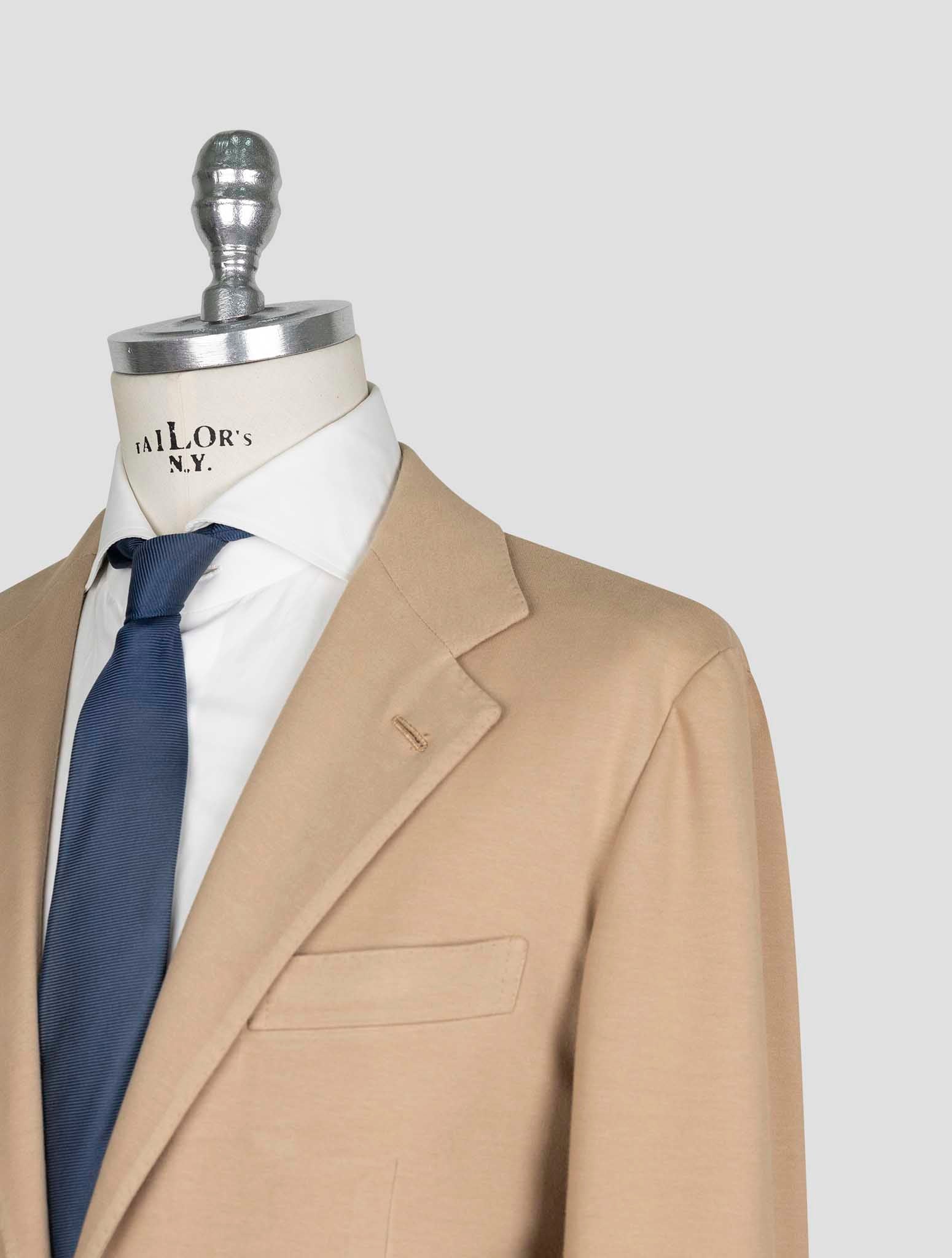 Kiton Brown Cotton Ea Blazer