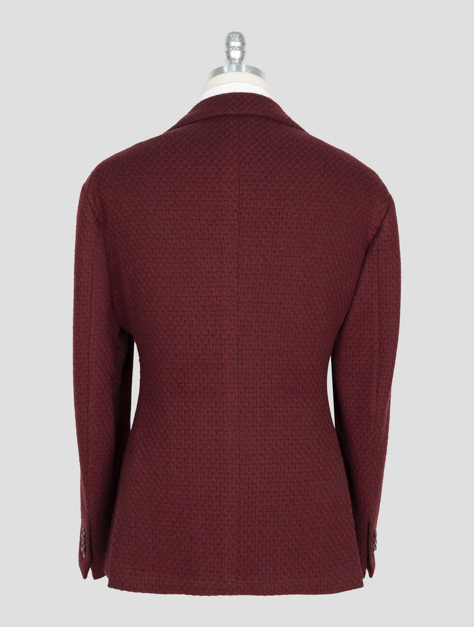 Kiton Burgundy Cashmere Blazer