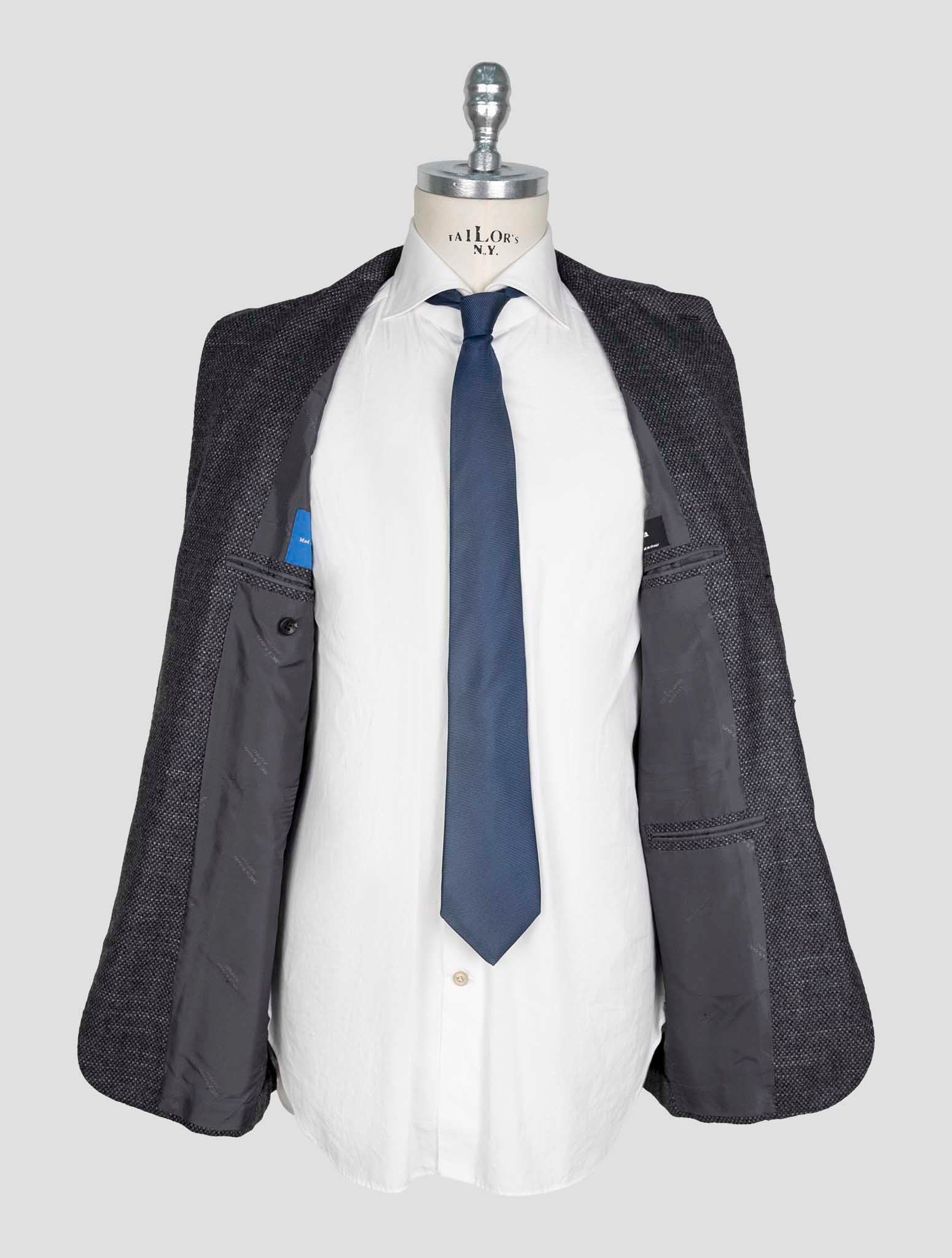 Kiton Dark Gray Cashmere Silk Blazer