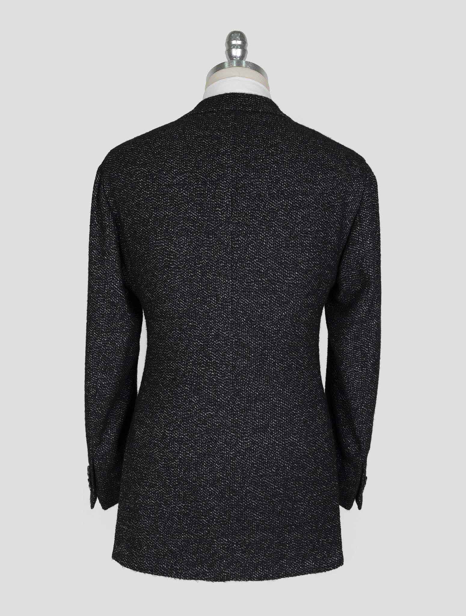 Kiton Dark Gray Cashmere Silk Wool Pa Blazer