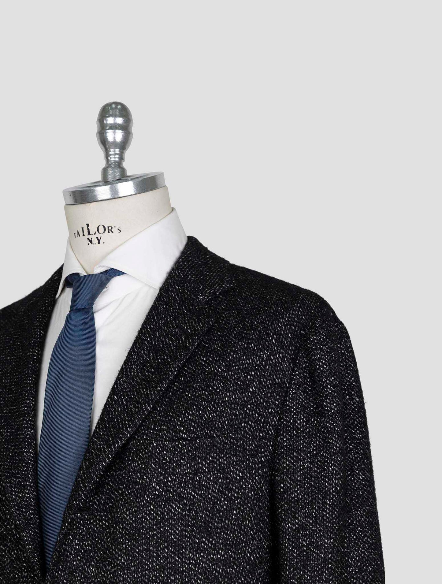 Kiton Dark Gray Cashmere Silk Wool Pa Blazer