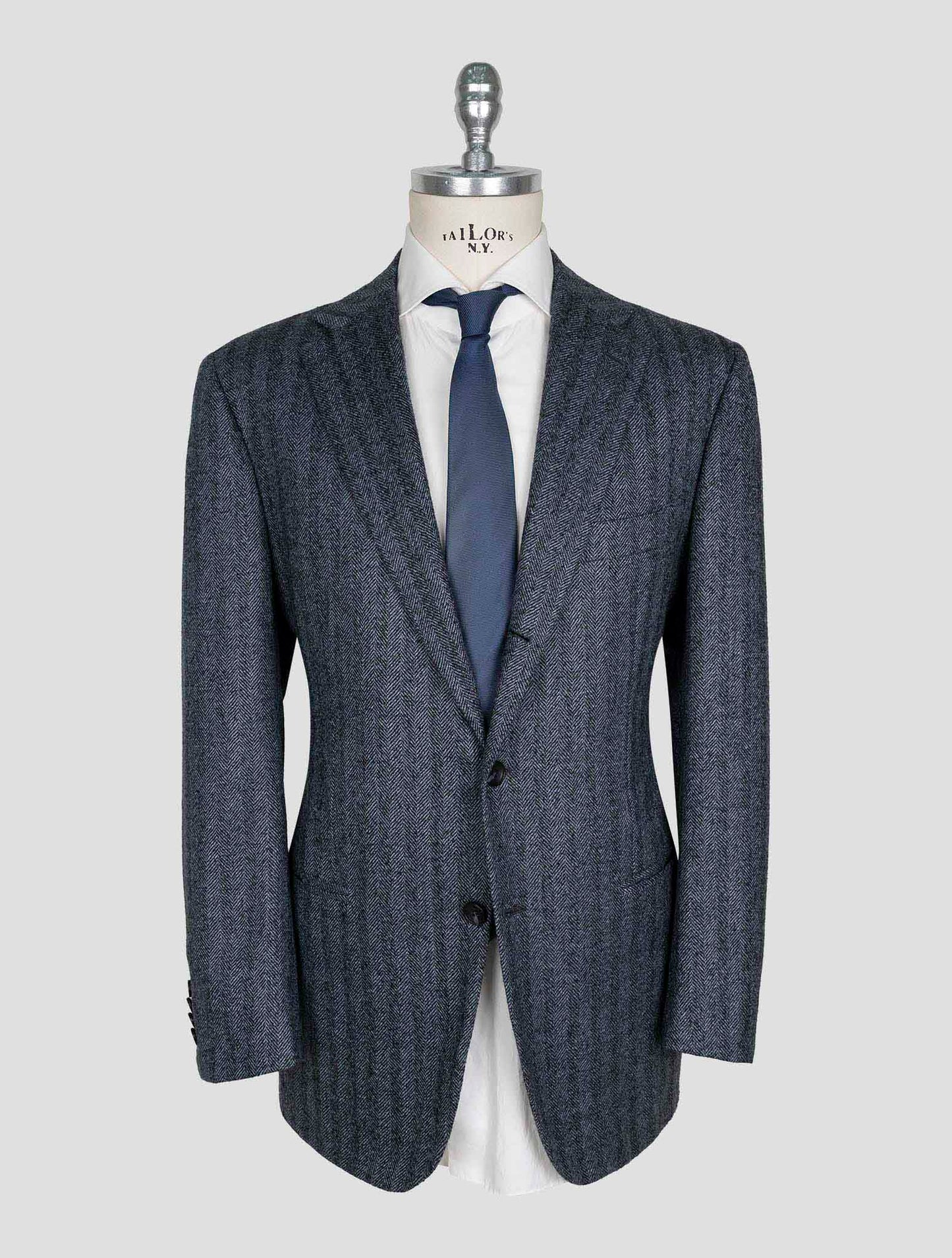 Kiton Blue Gray Cashmere Blazer