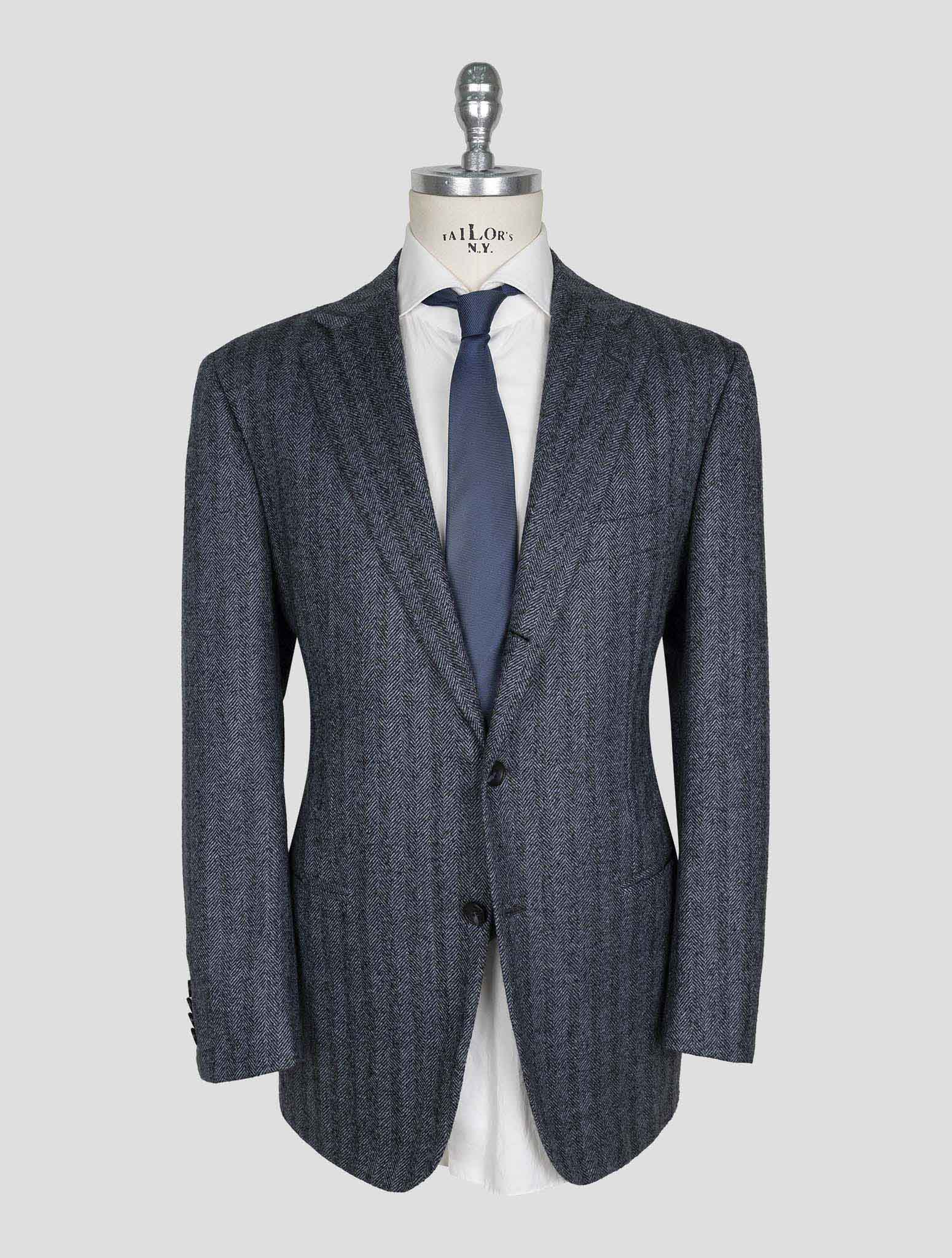 Kiton Blue Gray Cashmere Blazer