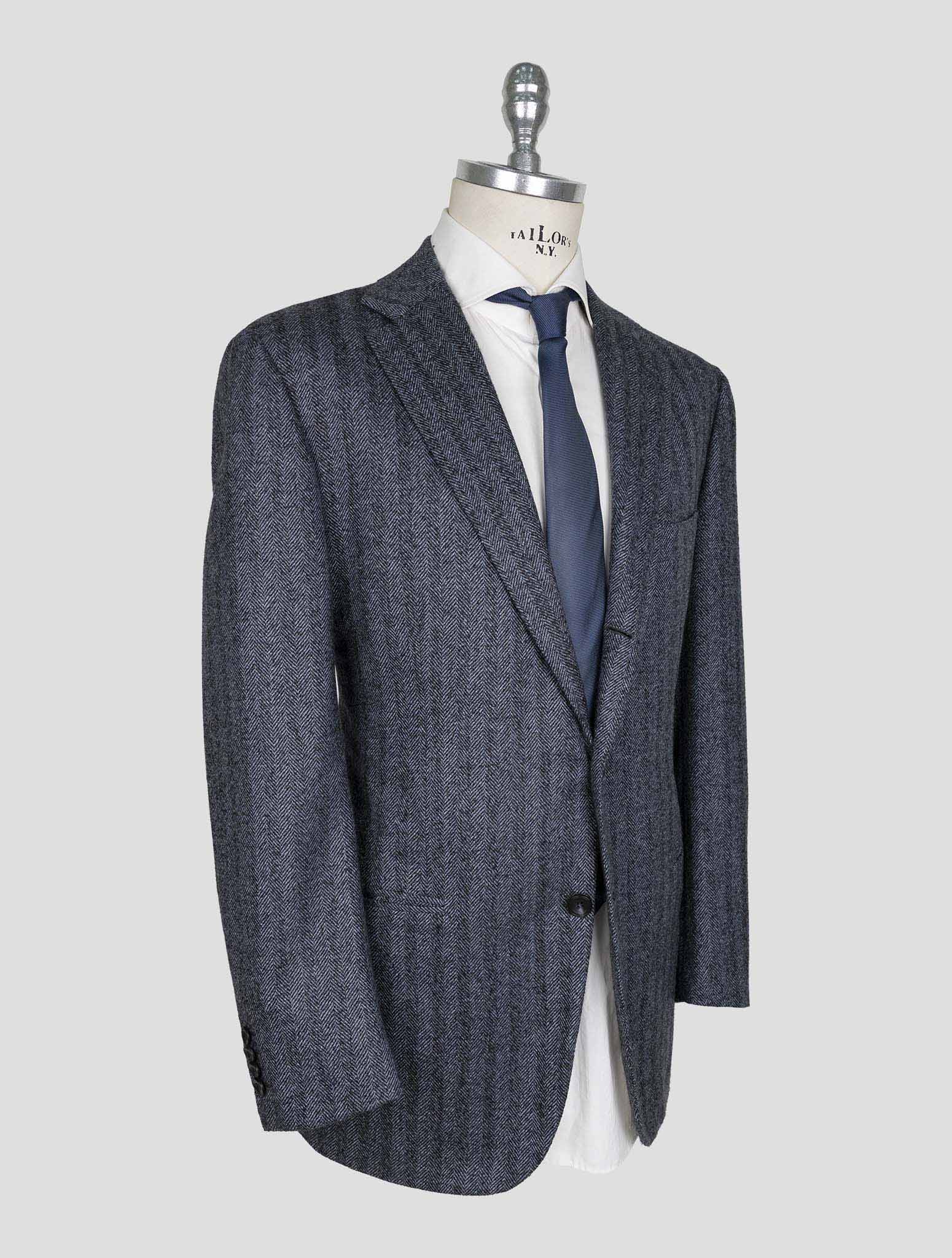 Kiton Blue Gray Cashmere Blazer