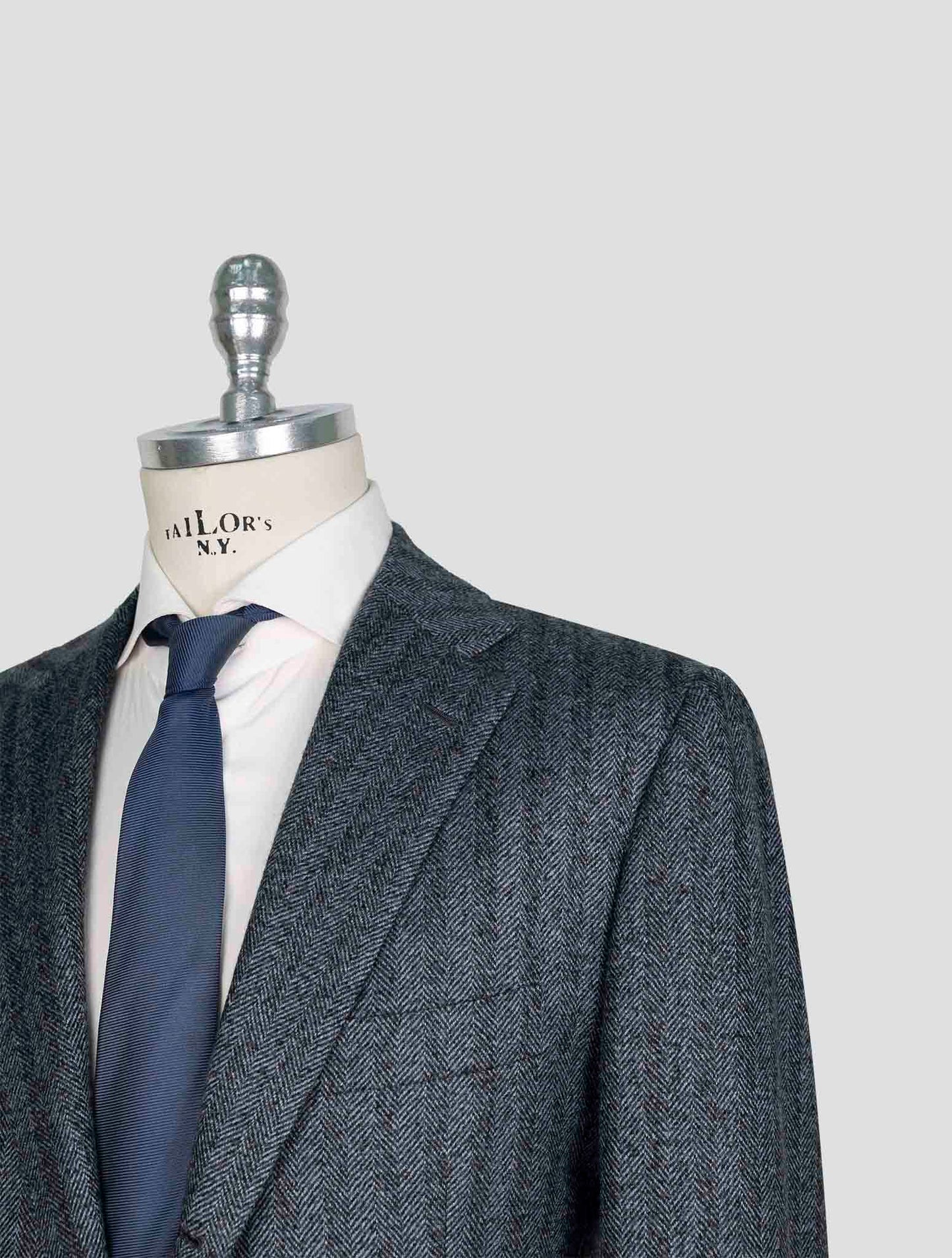 Kiton Blue Gray Cashmere Blazer
