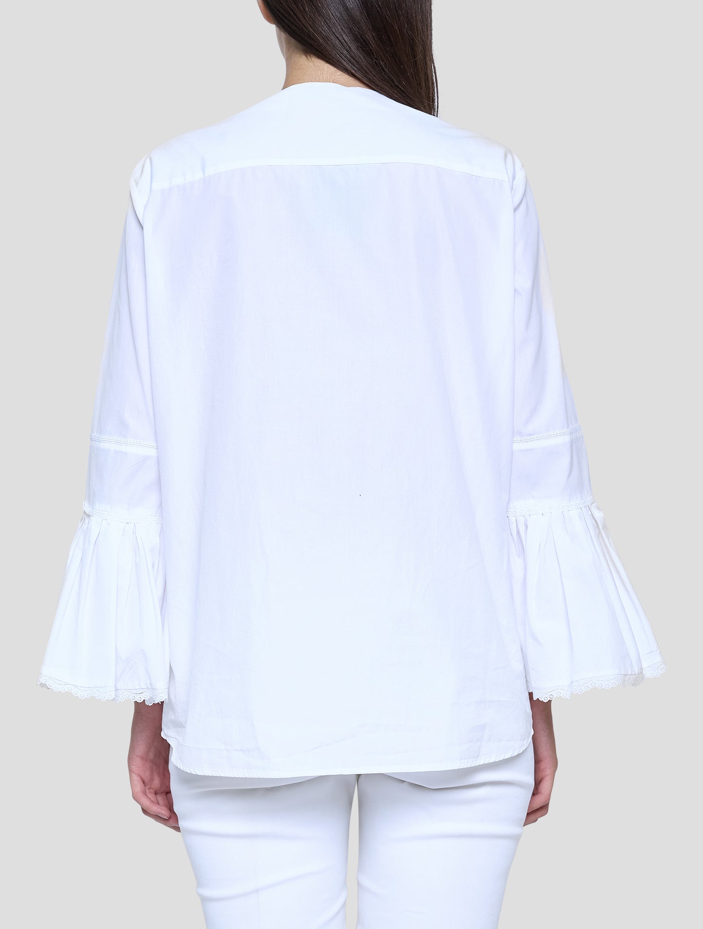 Kiton White Cotton Shirt Women