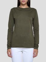 Kiton Green Cotton Sweater Crewneck Women