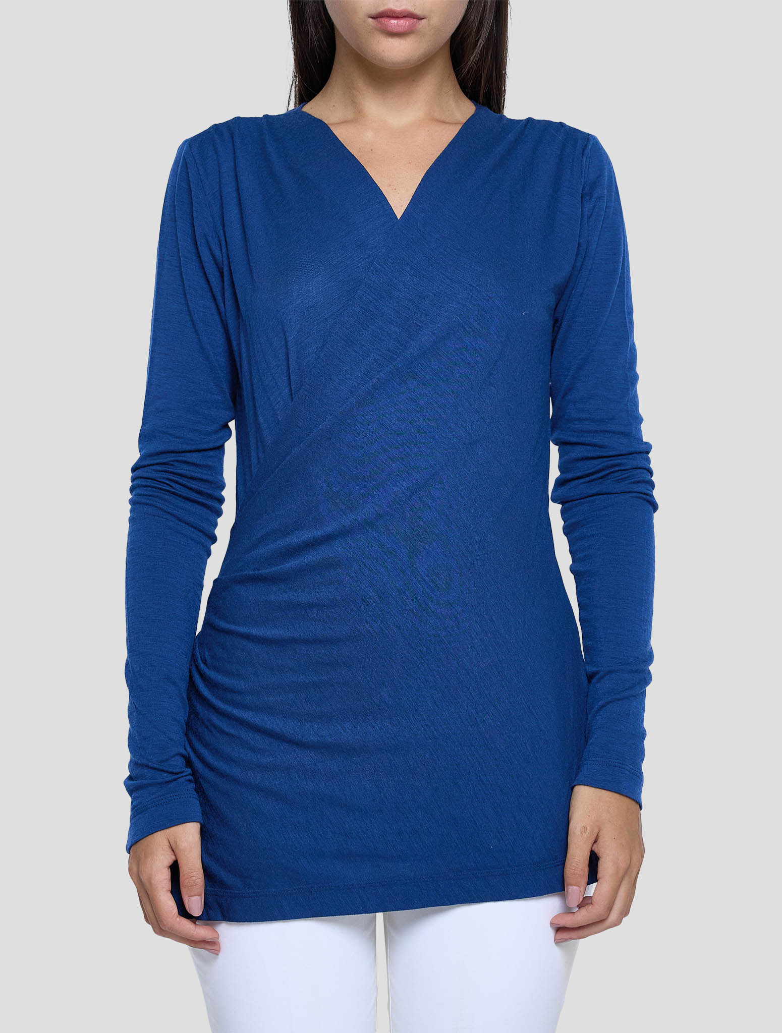 Kiton Blue Cashmere Ea Sweater Women