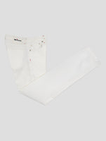 Kiton White Cotton Ea Jeans