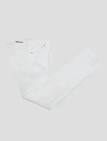 Kiton White Cotton Linen Ea Jeans