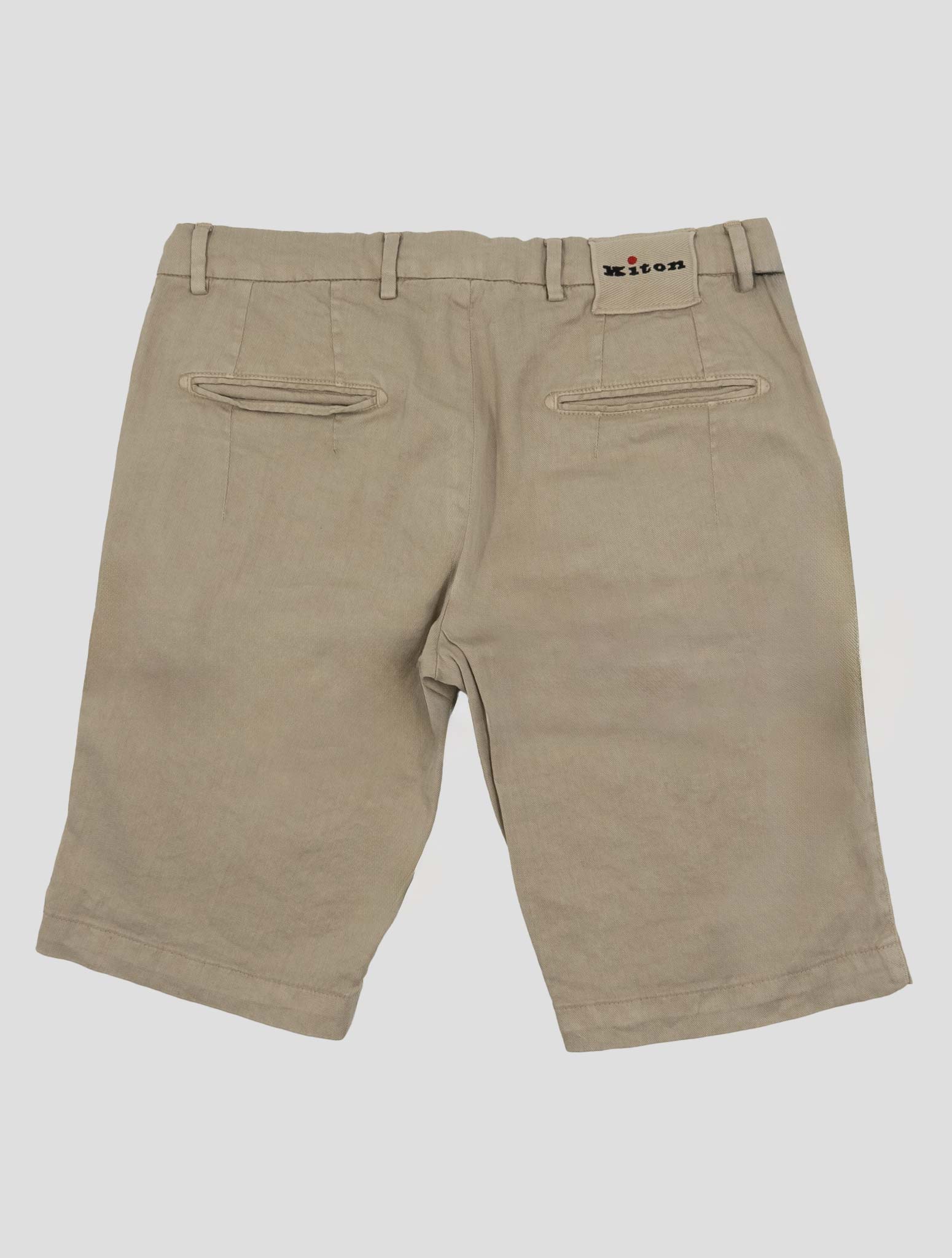 Kiton Beige Linen Cotton Ea Short Pants