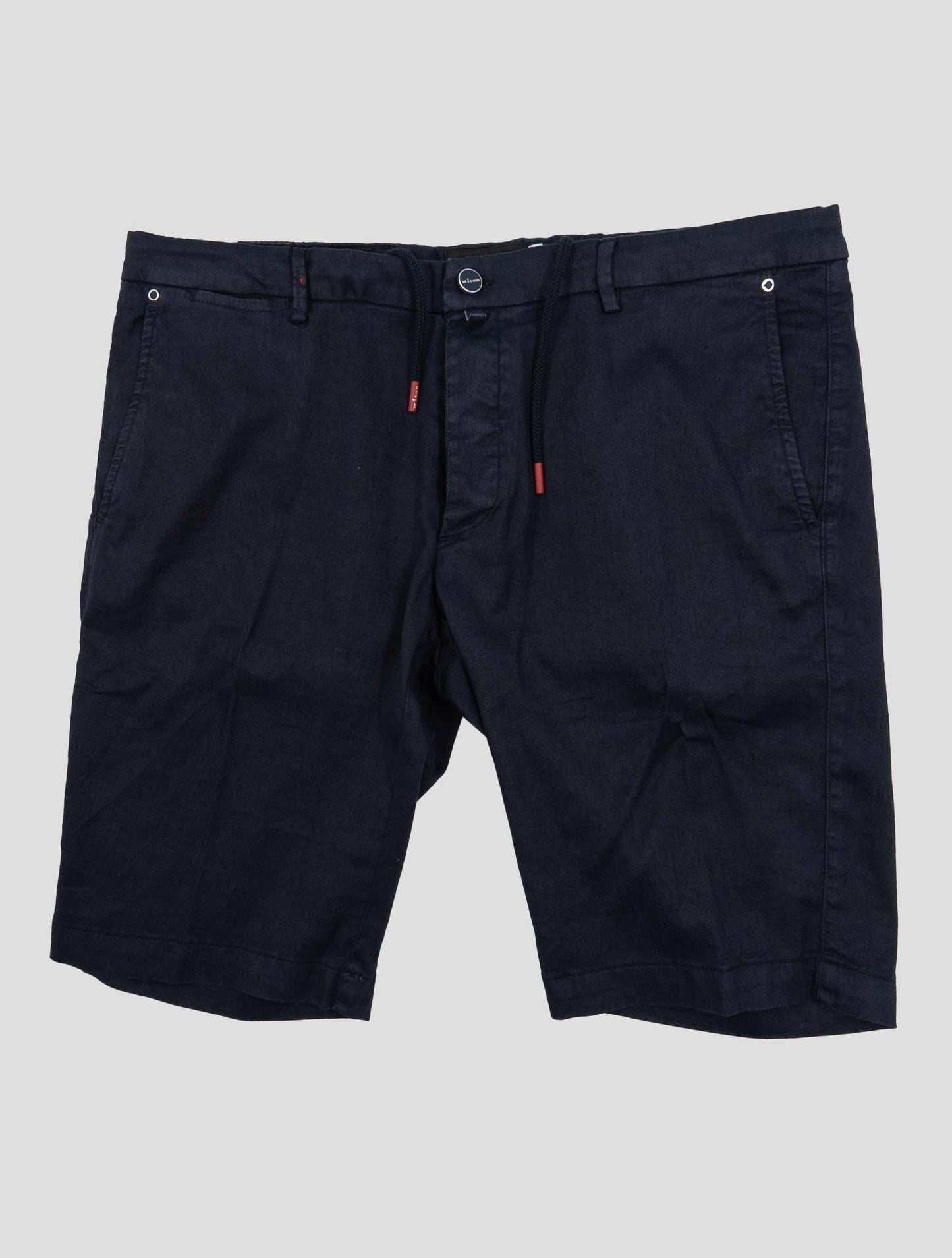 Kiton Blue Linen Cotton Ea Short Pants