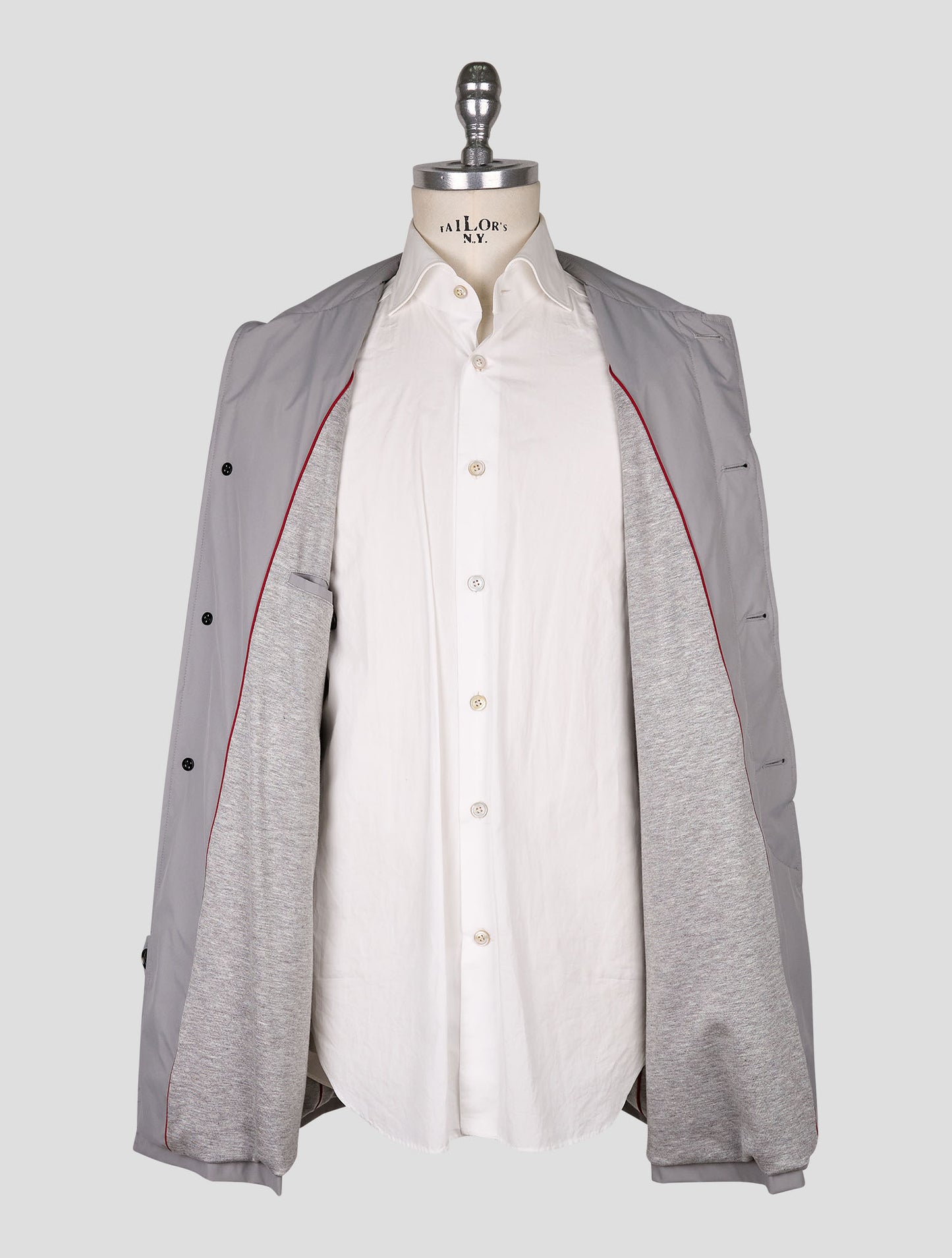 Kiton Gray Pl Coat