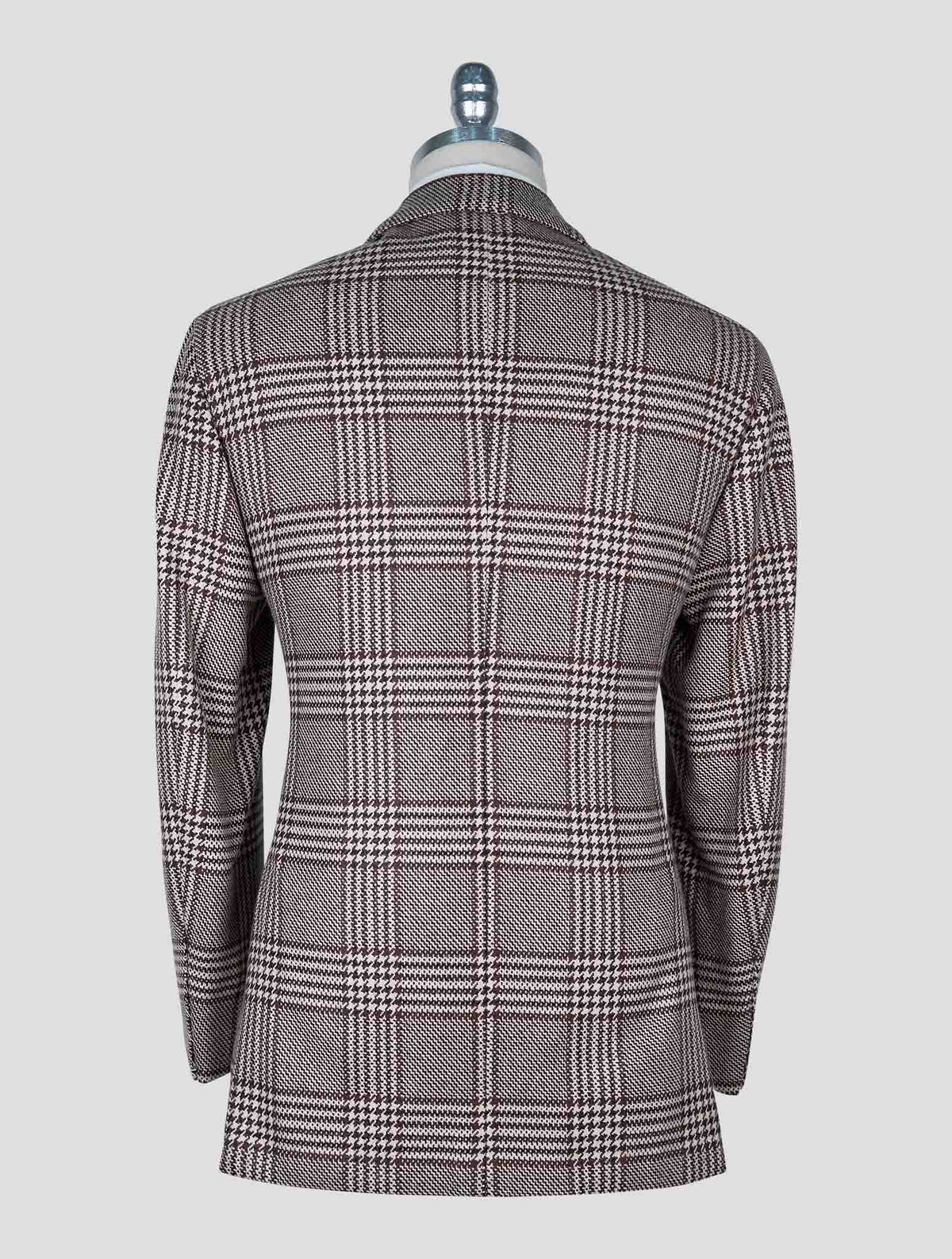 Kiton Brown White Cashmere Blazer