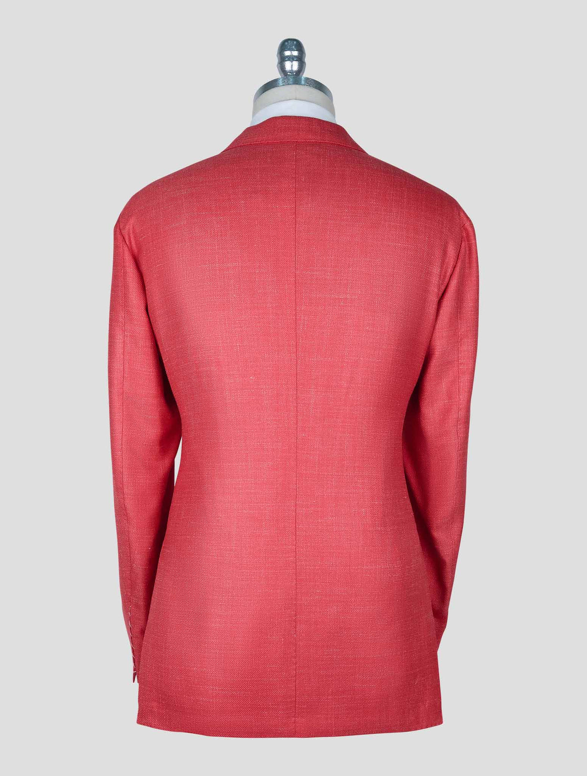Kiton Red Cashmere Silk Linen Blazer
