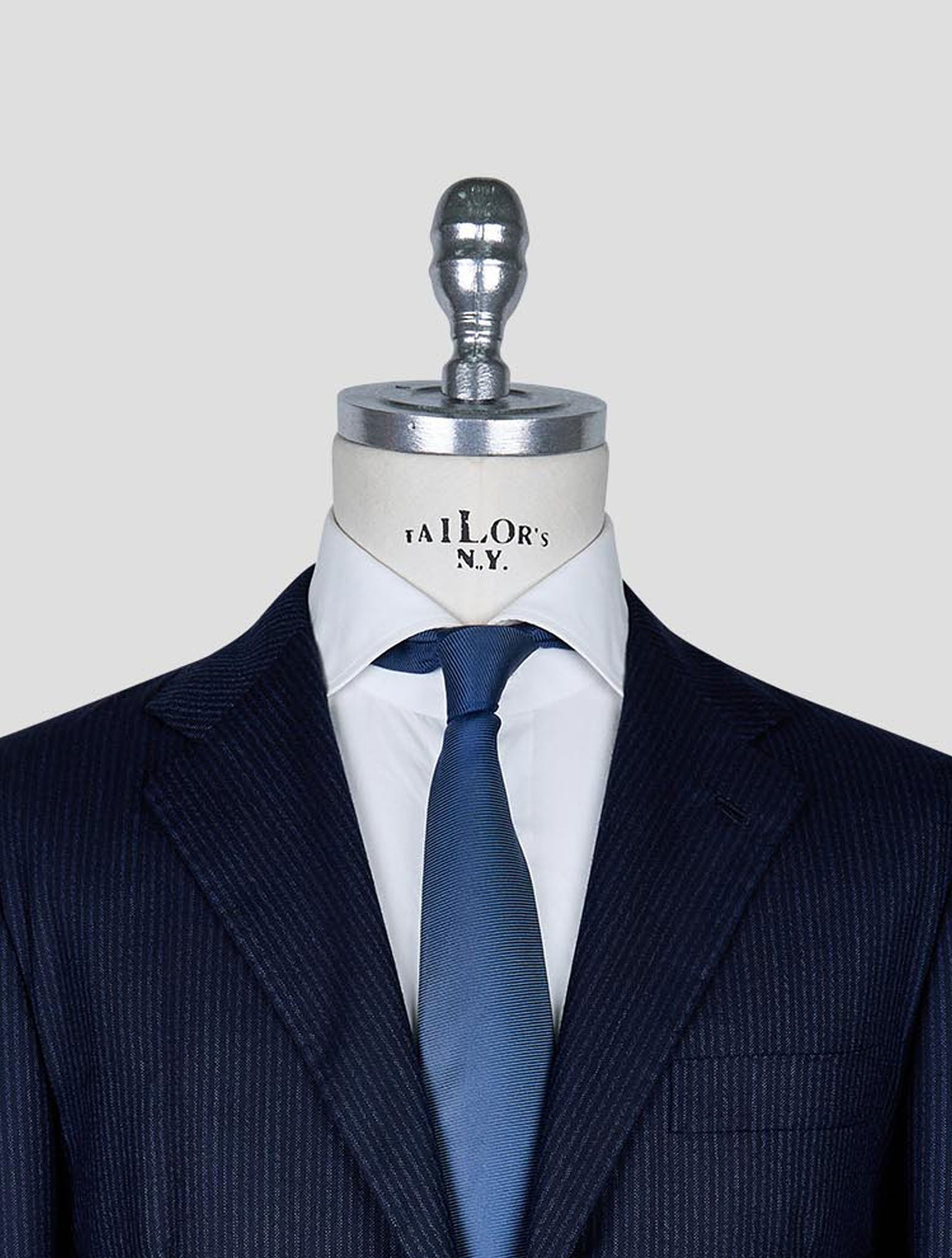 Kiton Blue Cashmere Suit