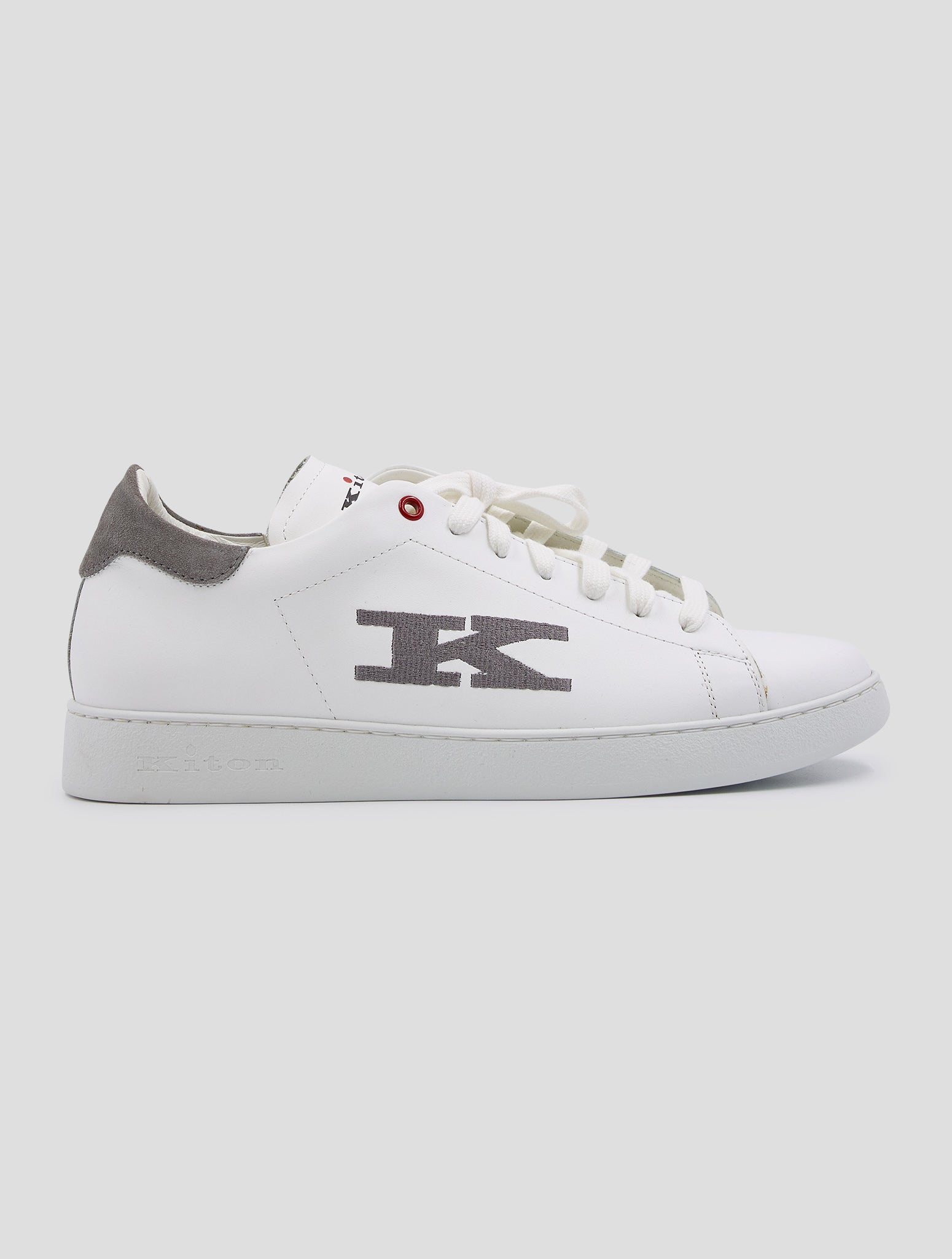 Kiton White Leather Sneakers