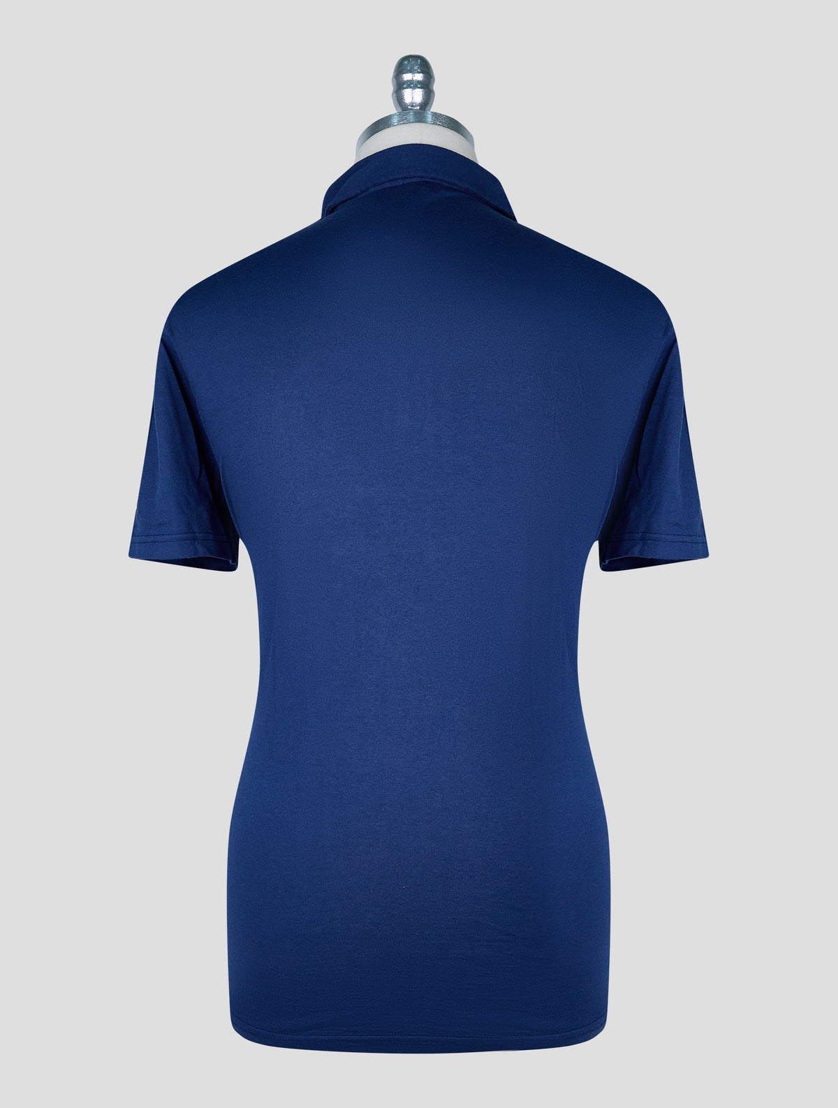 Kiton Blue Cotton Cashmere  Polo