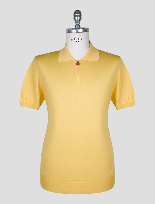 Kiton Yellow Cotton Polo