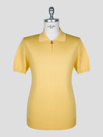Kiton Yellow Cotton Polo