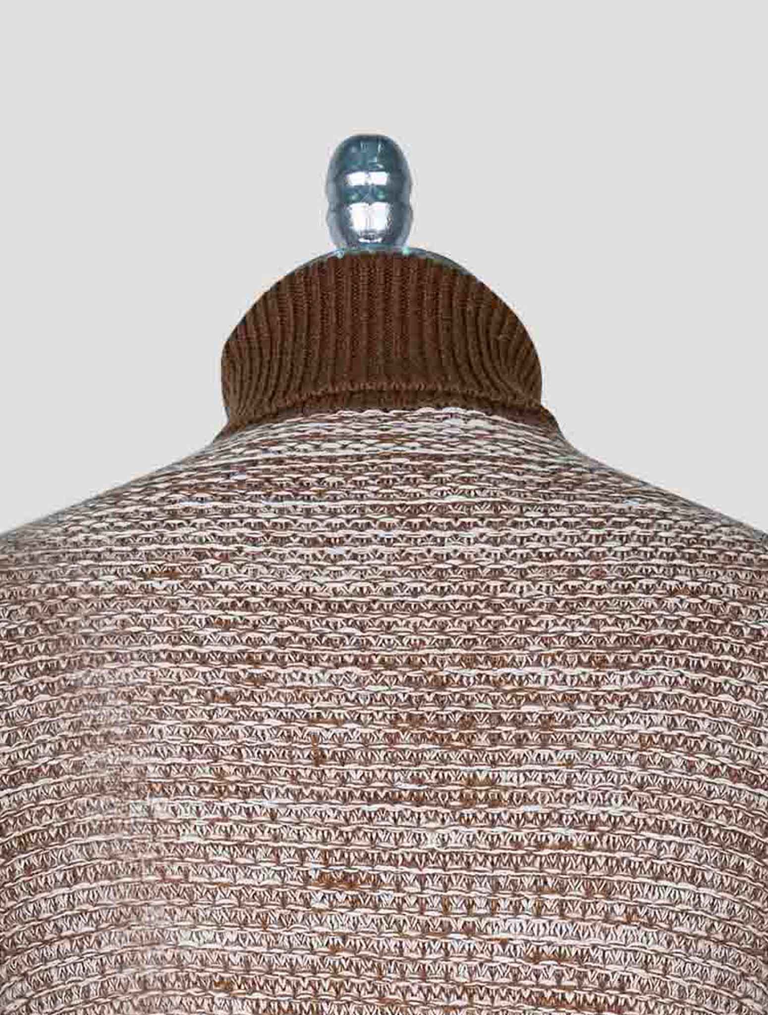 Kiton Brown Cashmere Sweater Turtleneck