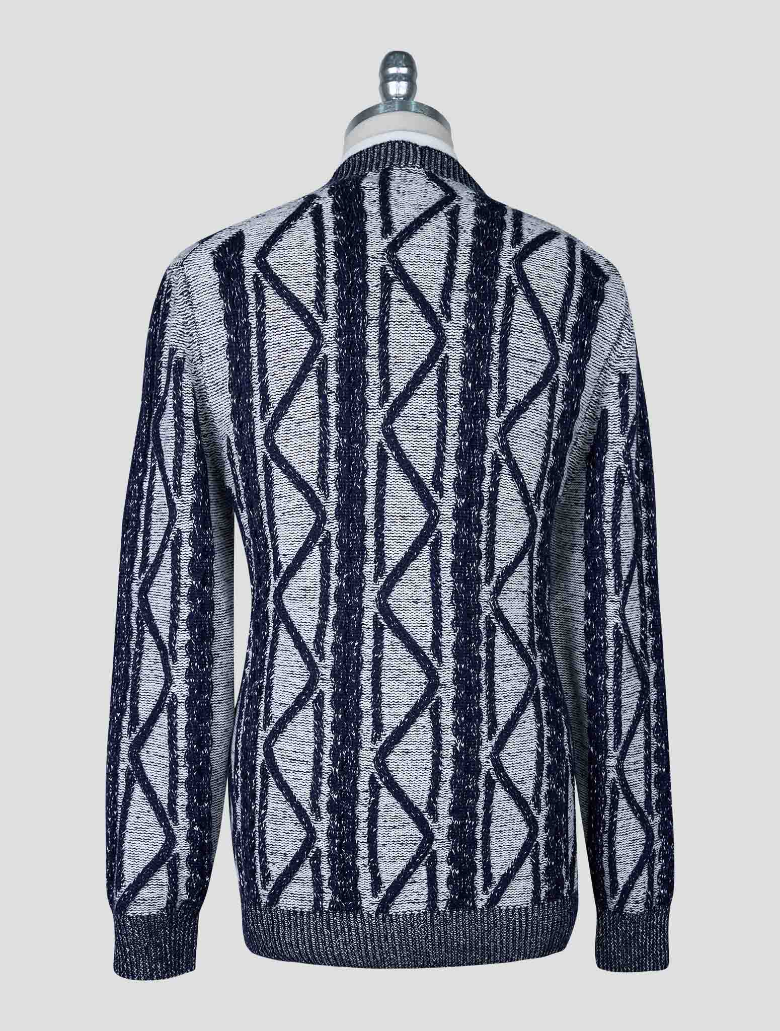 Kiton Blue Gray Cashmere Cardigan