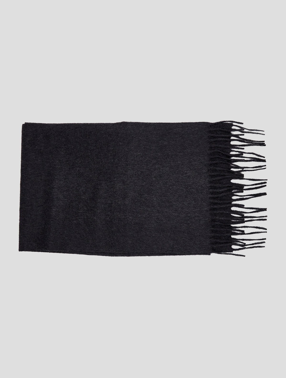 Kiton Dark Gray Cashmere Scarf