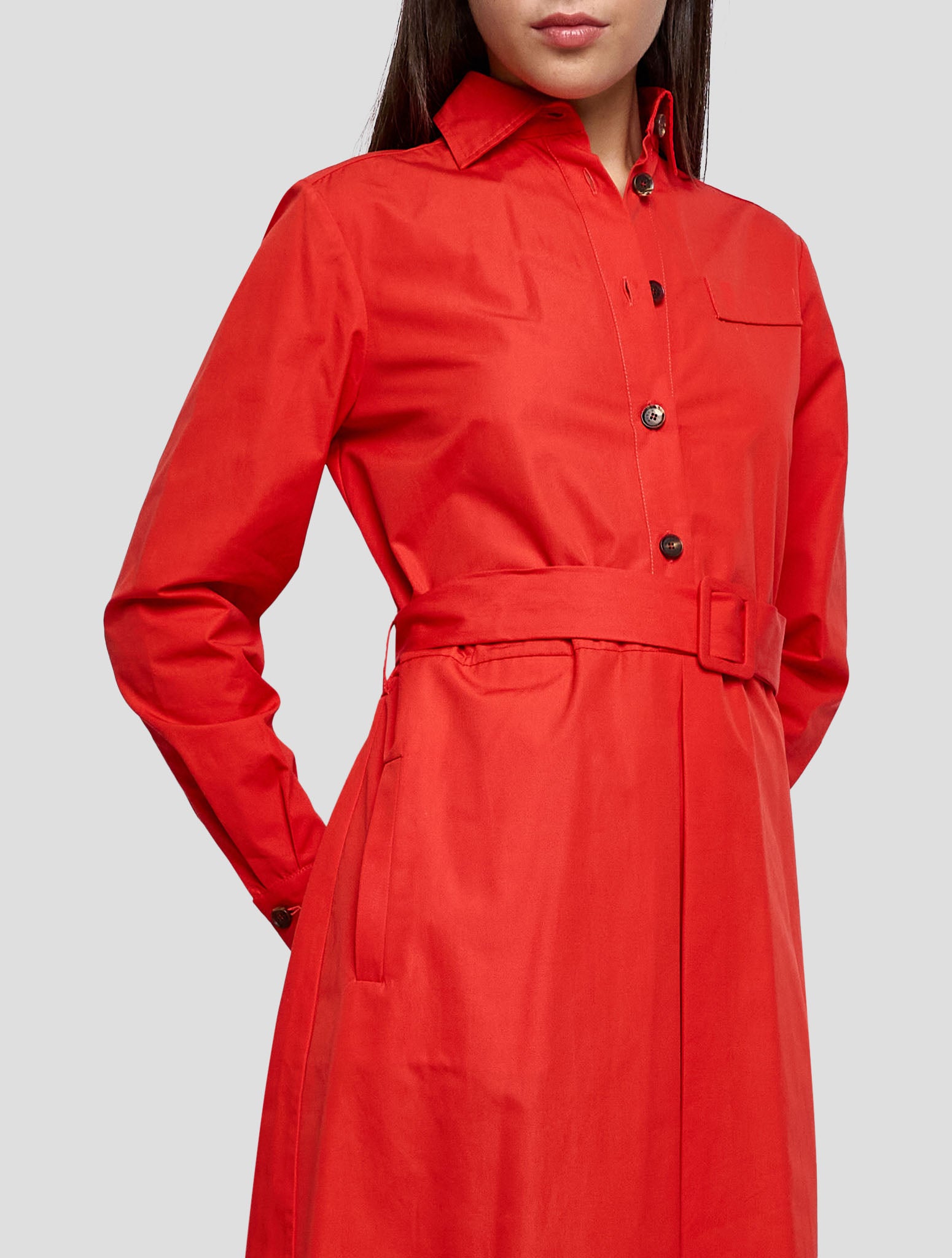 Kiton Green Cotton Dress Women