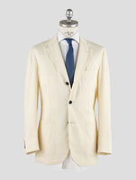 Kiton Knt White Virgin Wool Suit