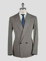 Kiton Knt Gray Silk Pa Ea Suit