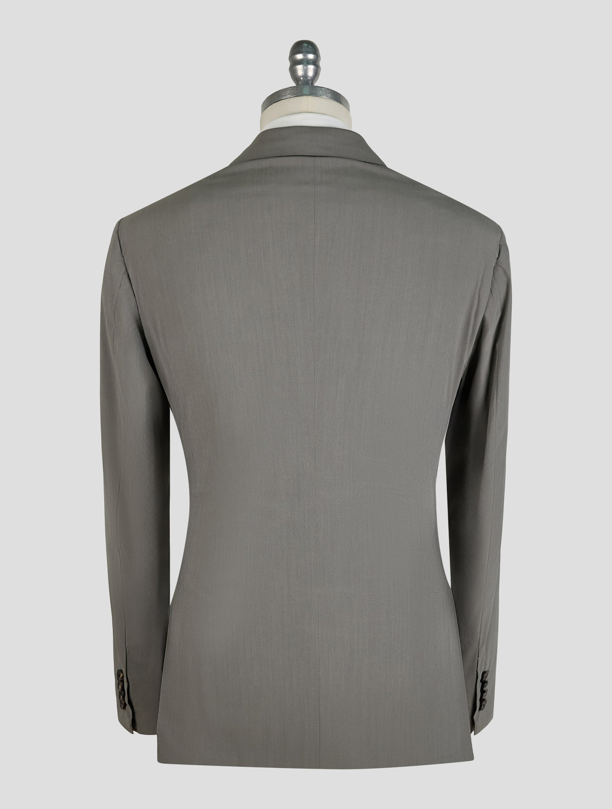 Kiton Knt Gray Silk Pa Ea Suit