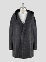Kiton Knt Dark Gray Cashmere Pa Overcoat