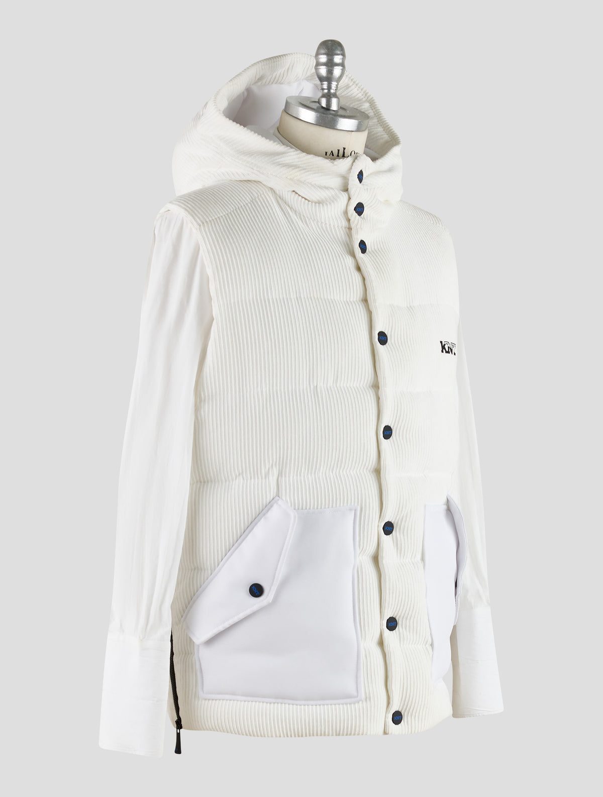 Kiton Knt White Pl Pa Ea Gilet Coat