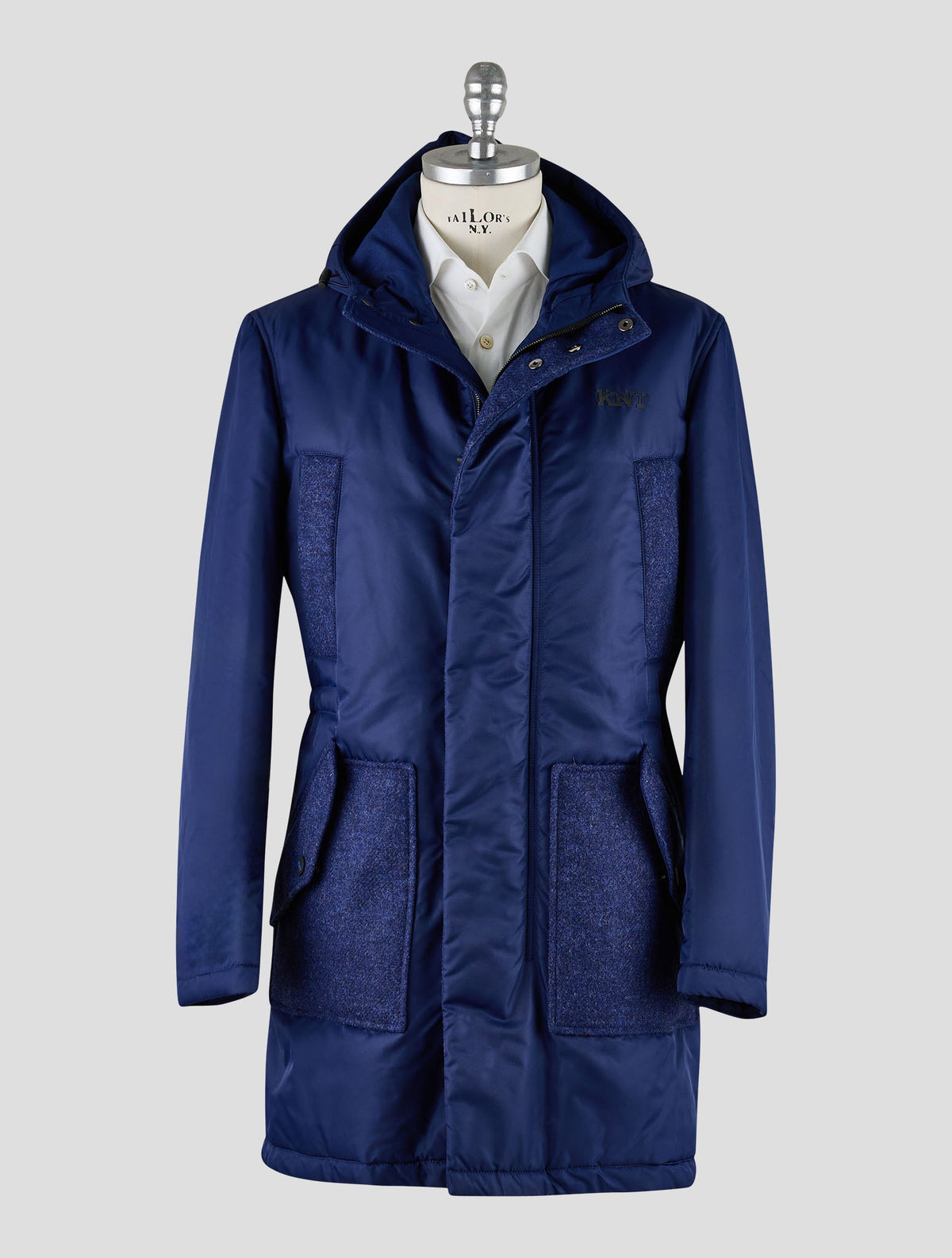 Kiton Knt Black Pa Overcoat