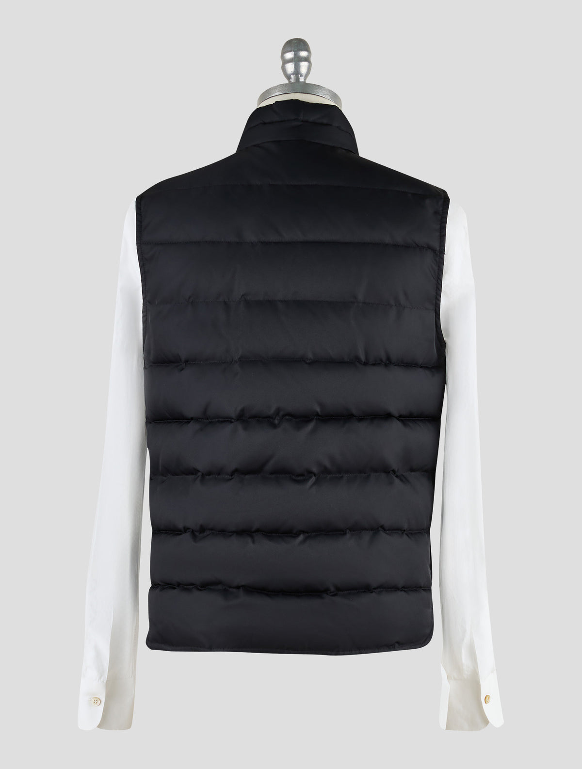 Kiton Knt Black Pa Gilet Coat