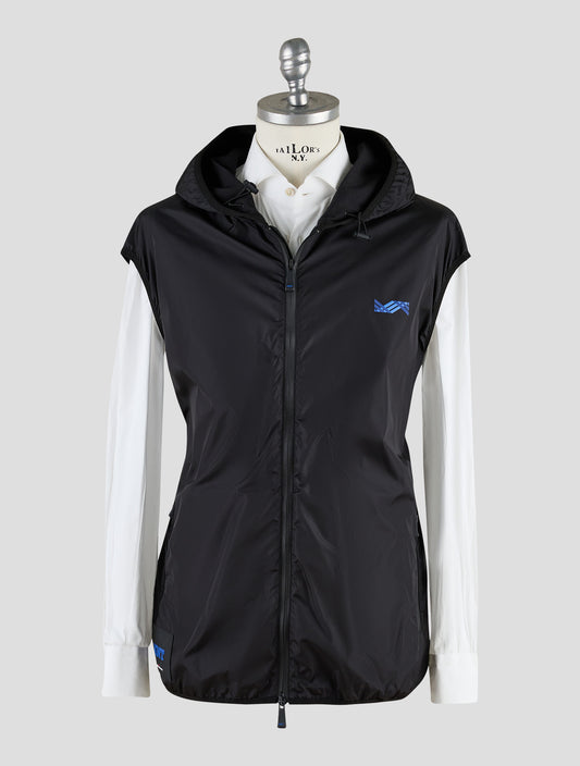 Kiton Knt Black Pa Gilet Coat