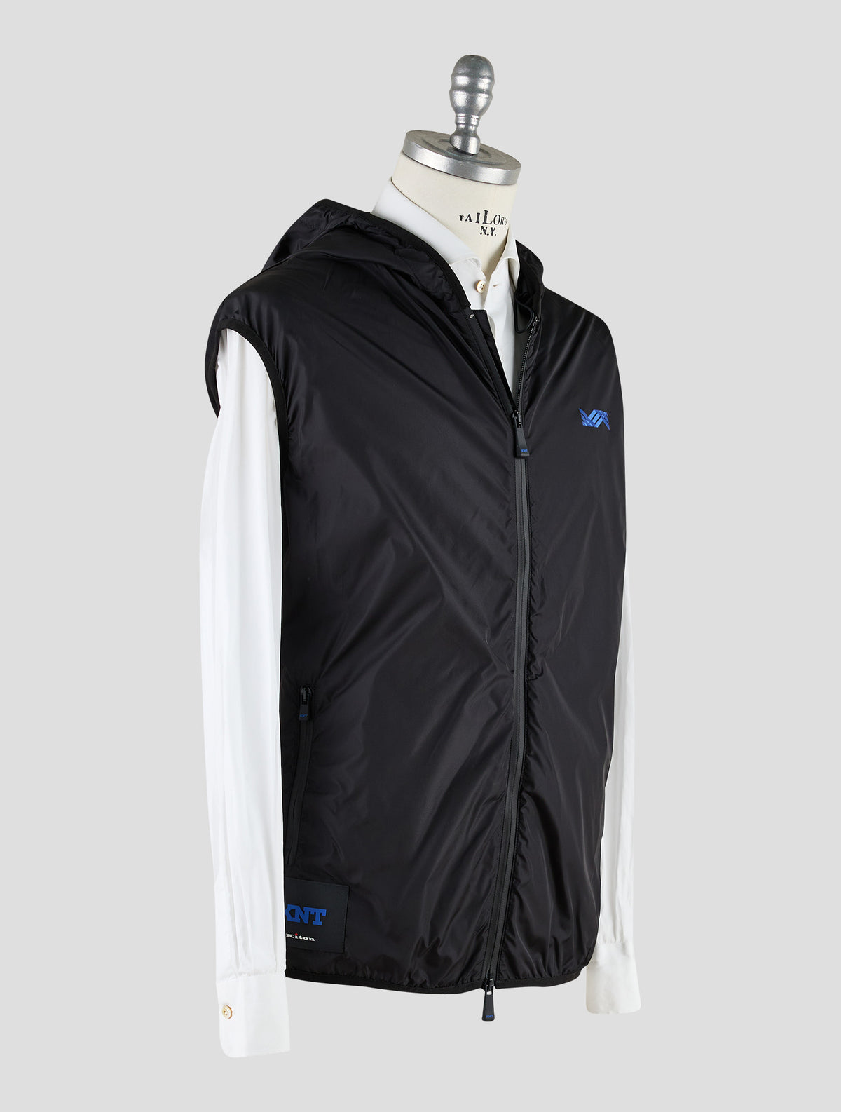 Kiton Knt Black Pa Gilet Coat