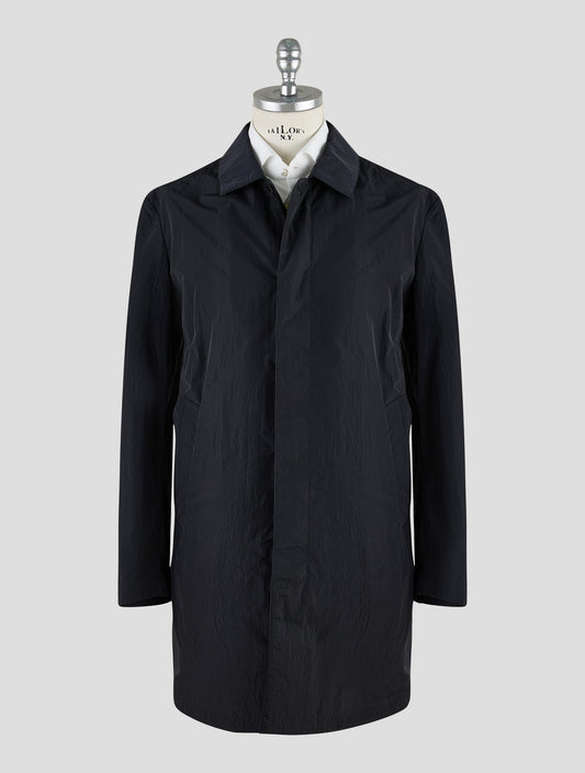 Kiton Knt Black Pa Overcoat
