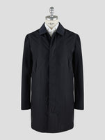 Kiton Knt Black Pa Overcoat